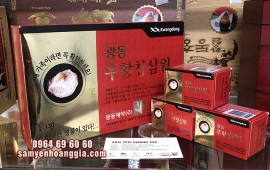 Thành phần và tác dụng của an cung ngưu hoàng hoàn tổ kén Kwangdong Hàn Quốc